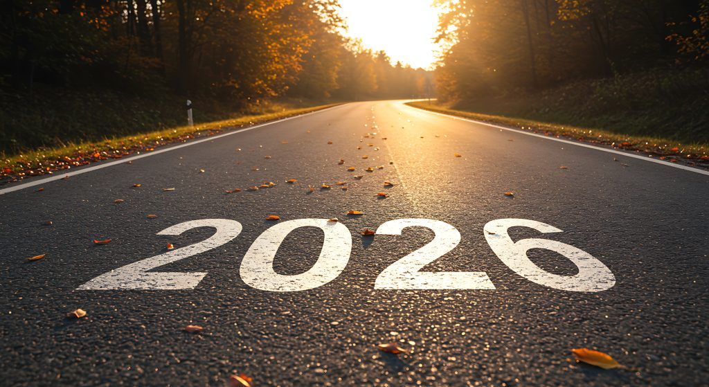 2026 written on the road